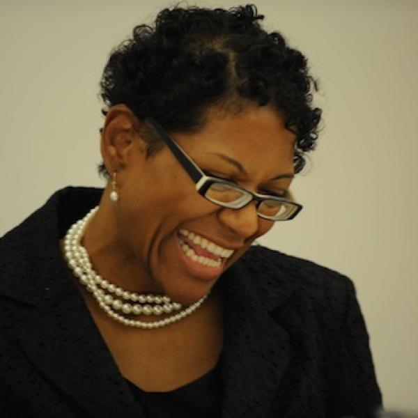 Portrait of woman smiling. 