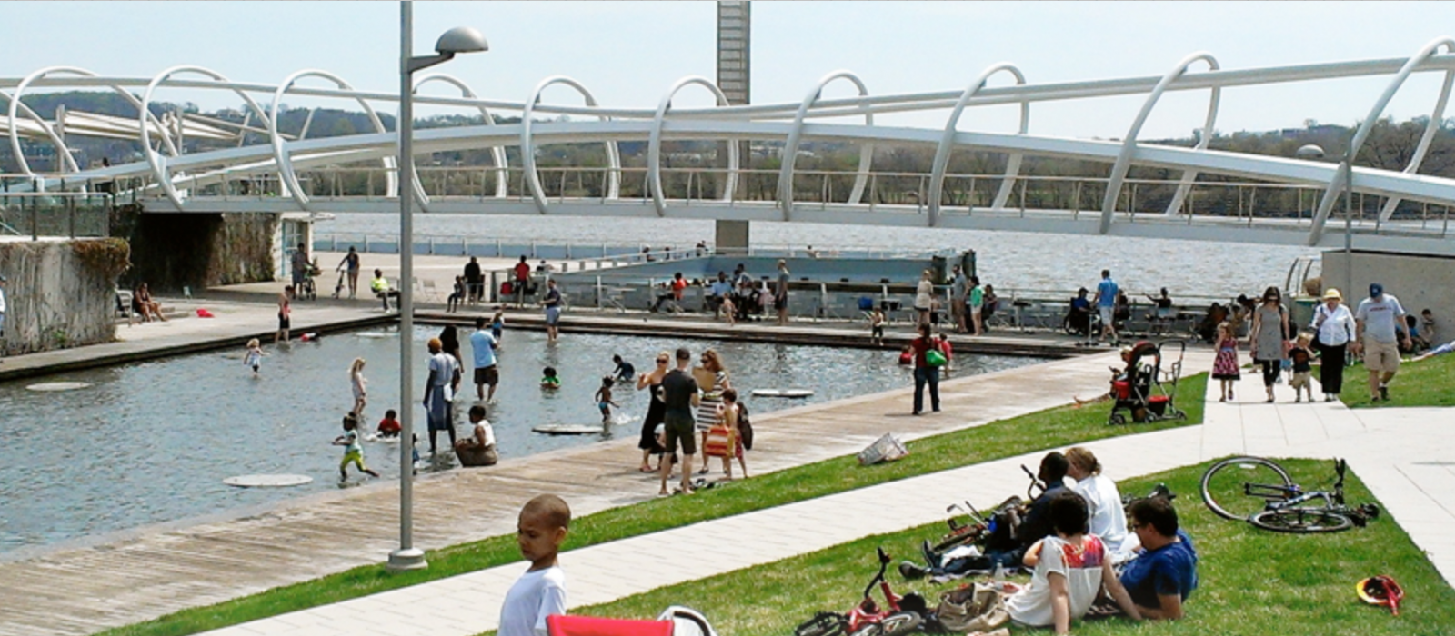 Urban park scene