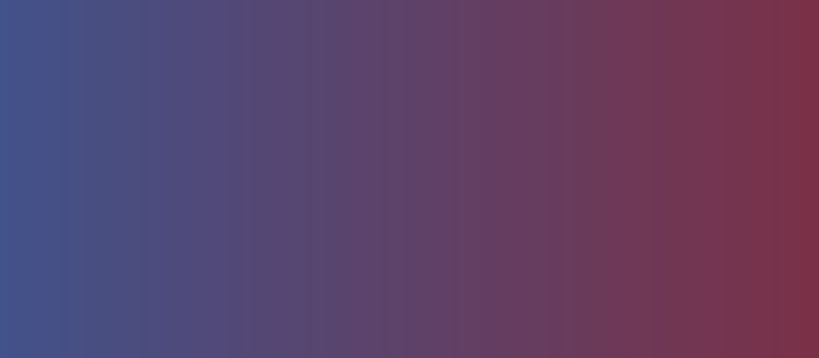 Color gradient from blue to red. 
