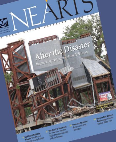 Back in 2006, NEA Arts covered the damage caused by the 2005 Gulf Coast hurricanes in Alabama, Florida, Louisiana, and Mississippi—including the issue's cover image, the Ohr-O'Keefe Museum in Biloxi, Mississippi. Photo by Susan Dodds