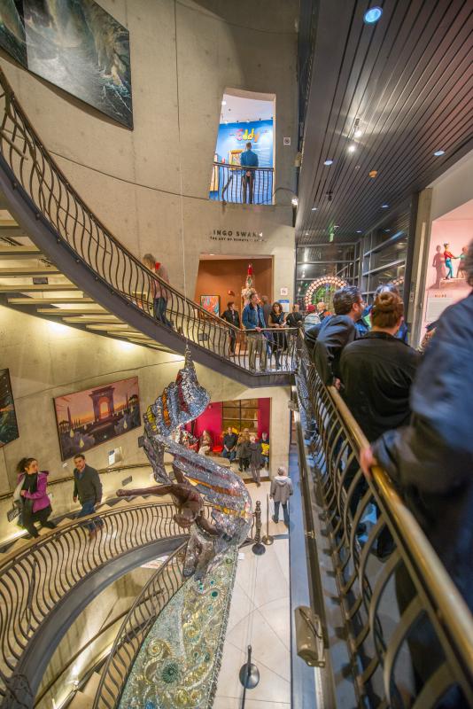 The interior hallways of the American Visionary Art Museum