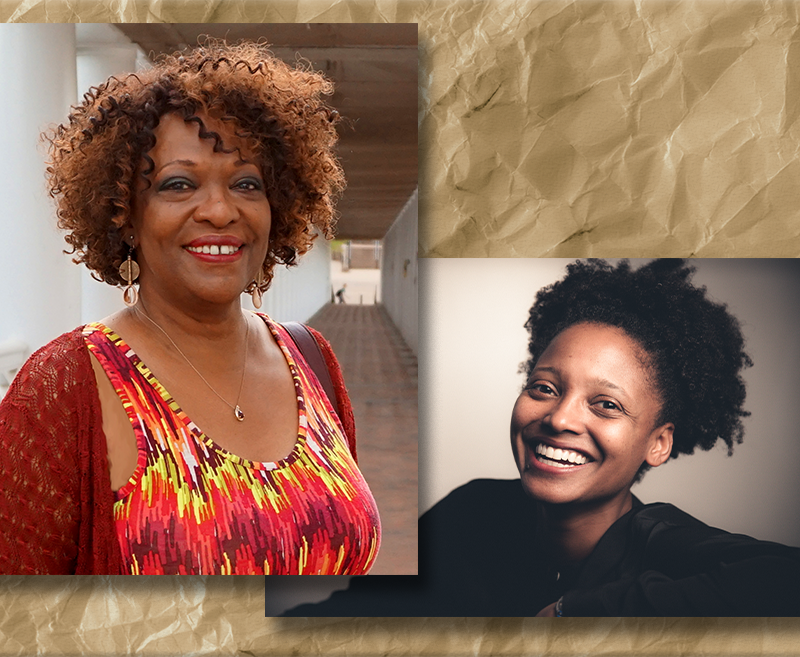 Collage of two African American women in portrait.