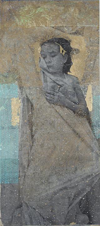 Collage of baby Collage painting of baby