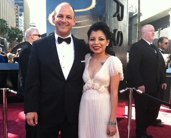 Matt D'Arrigo and Inocente at the Oscars, 2013. Photo courtesy of Matt D'Arrigo