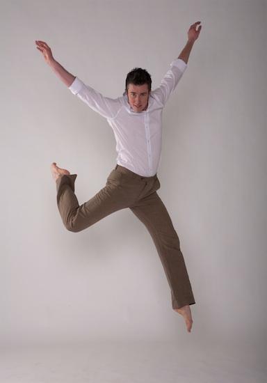 Sean Dorsey Dancer Sean Dorsey caught mid-leap.