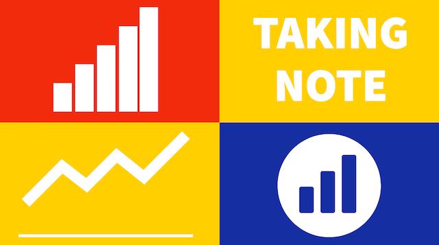 Taking Note Pictogram of graphs and charts