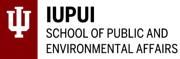 University of Indiana School of Environmental and Public Affairs logo