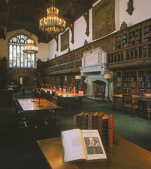 interior of the Folger Library