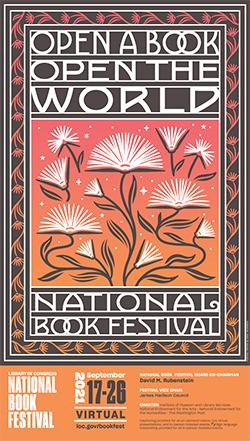 2021 National Book Festival with title Open a Book, Open the World