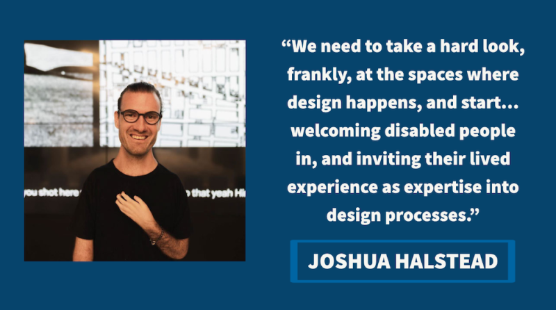 photo of Josh Halstead with quote