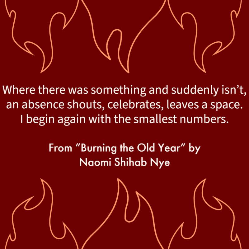  Where there was something and suddenly isn’t,    an absence shouts, celebrates, leaves a space.    I begin again with the smallest numbers.