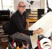Daniel Clowes. Photo by Abigail Huller, courtesy of Oakland Museum of California