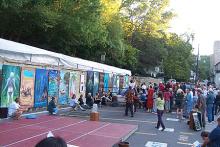ARTery unveiling at Arts Eye View in Eureka Springs, Arkansas, one of the participants of NEA's Your Town initiative.