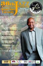 Poster advertising Alcorn State University Jazz Festival