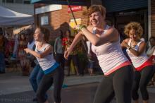 dancers perform at outdoor creative placemaking event 