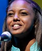 Photo of Ruth Haile reciting