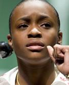 Photo of Shawntay A. Henry reciting