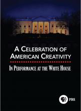 White House at night behind title American Creativity