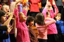Children singing
