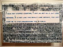 A postcard with a secret written on it