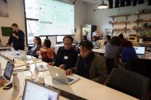 People sitting at computers