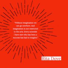 designed version of Rita Dove quote