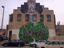 Mural on a brick wall