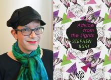 diptych of author photo for Stephanie Burt and cover of her poetry collection