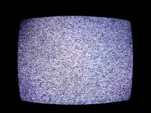TV set with static