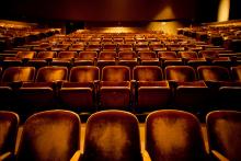 Rows of theater seats