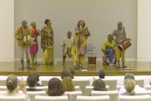 ParrandaElClavodressedinvibrantclothesperformatNEAauditorium