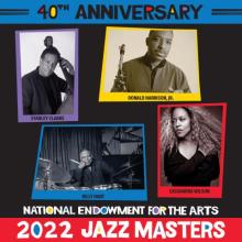 Colorful collage of the 2022 NEA Jazz Masters