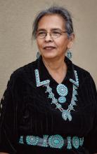 A woman in traditional dress.