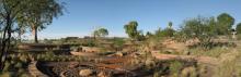 Environmental artwork in Arizona desert. 