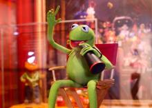 Kermit the Frog on display at the Center for Puppetry