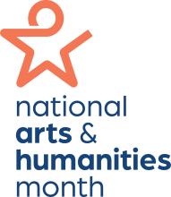 national arts and humanities month logo