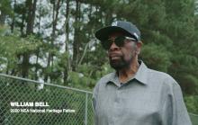 William Bell outdoors walking