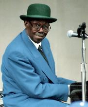 A man sitting at the piano.