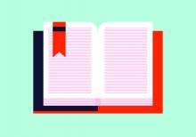 An open book.