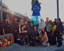 the Watts Village Theater Co. and the Los Angeles County Arts Commission staff