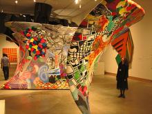 The Metropolitan Museum of Art 2007 exhibition, "Frank Stella: Painting into Architecture". Photo by Guillem d'Efak Fullana-Ferré