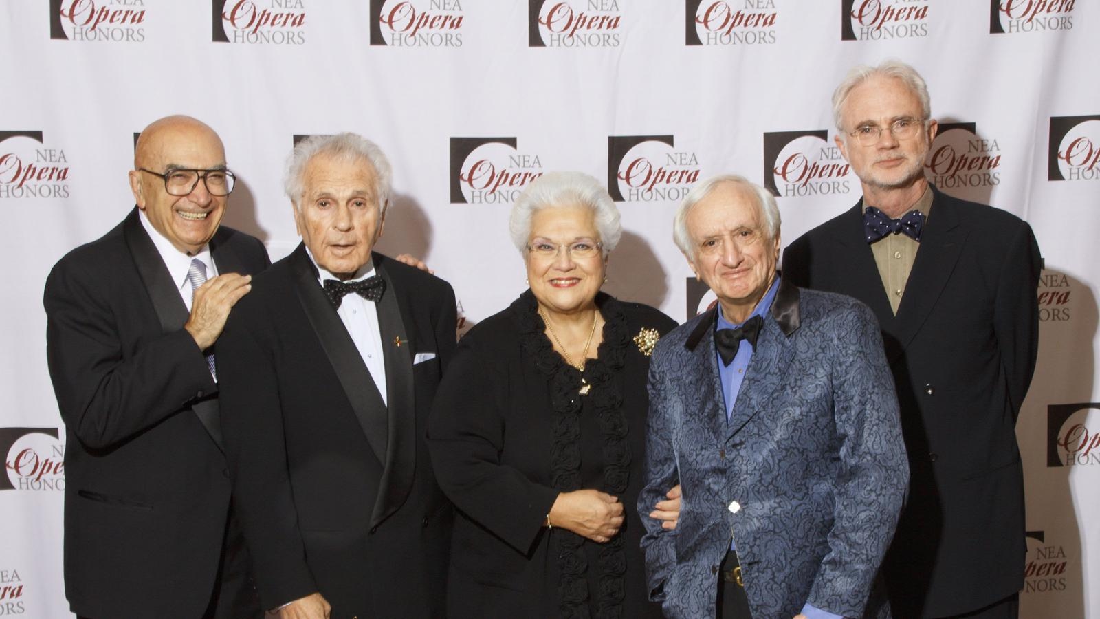 Julius Rudel with other opera honorees