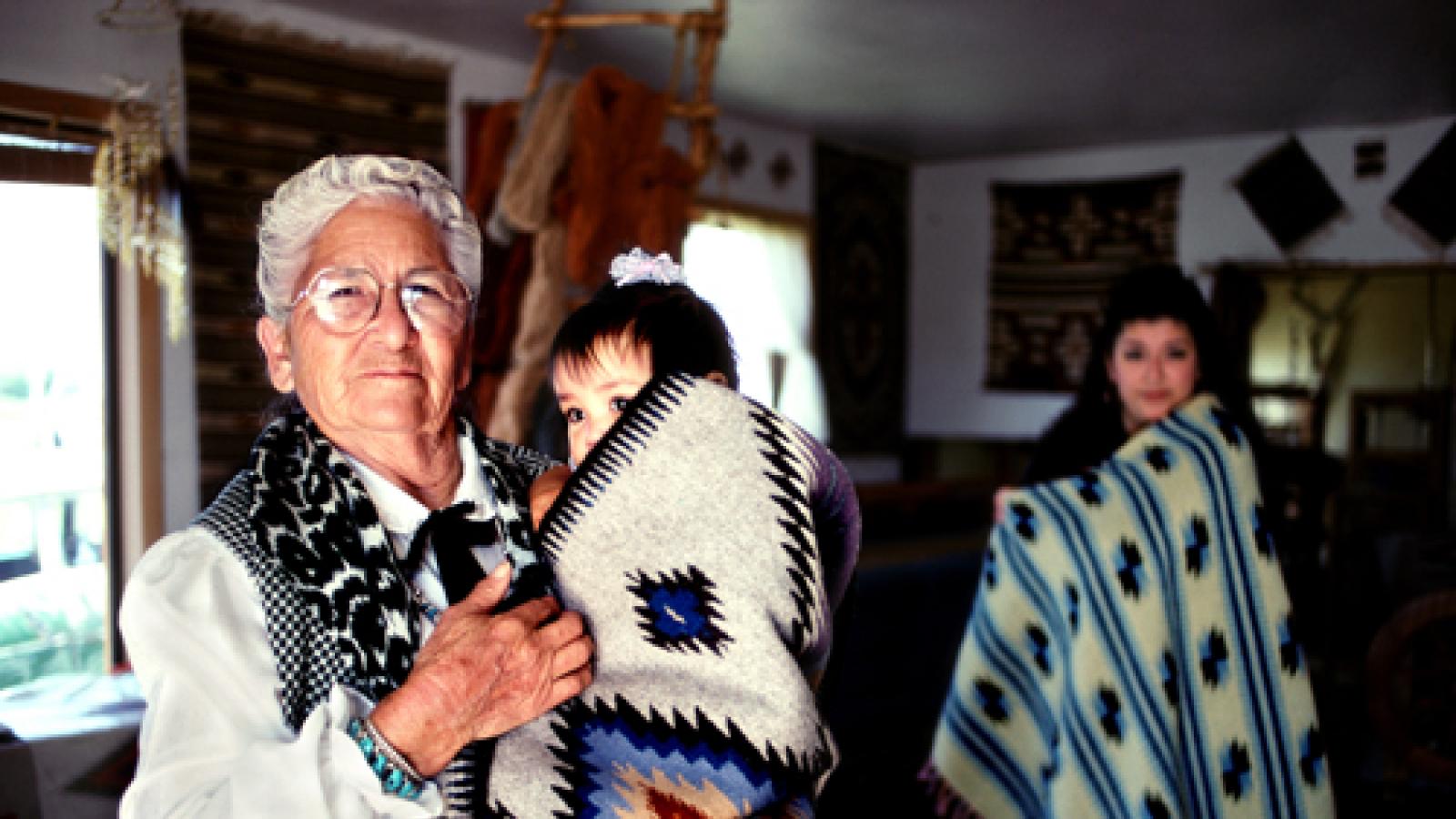 Eppie Archuleta in her studio