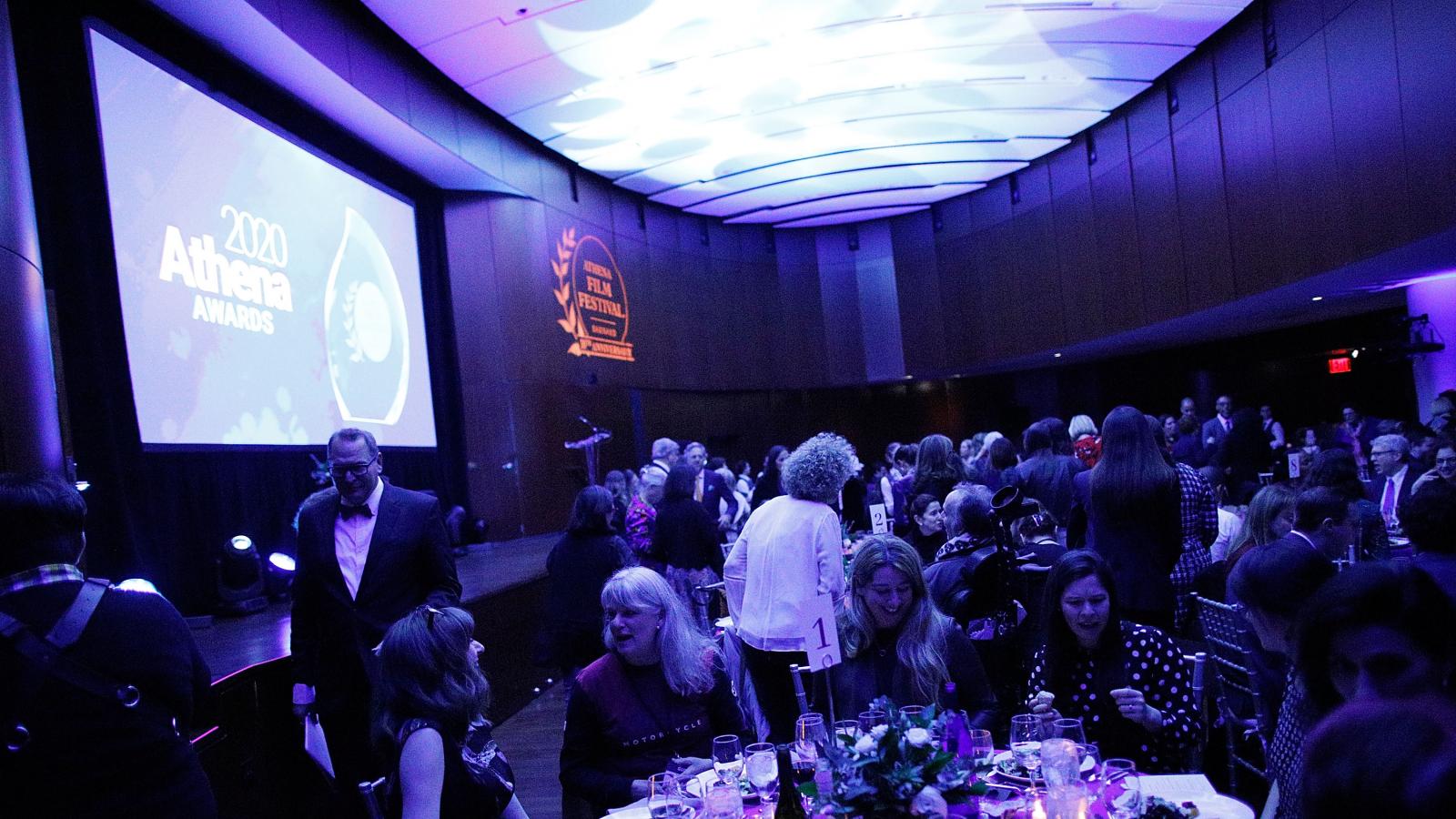 Athena Film Festival A crowded seated reception