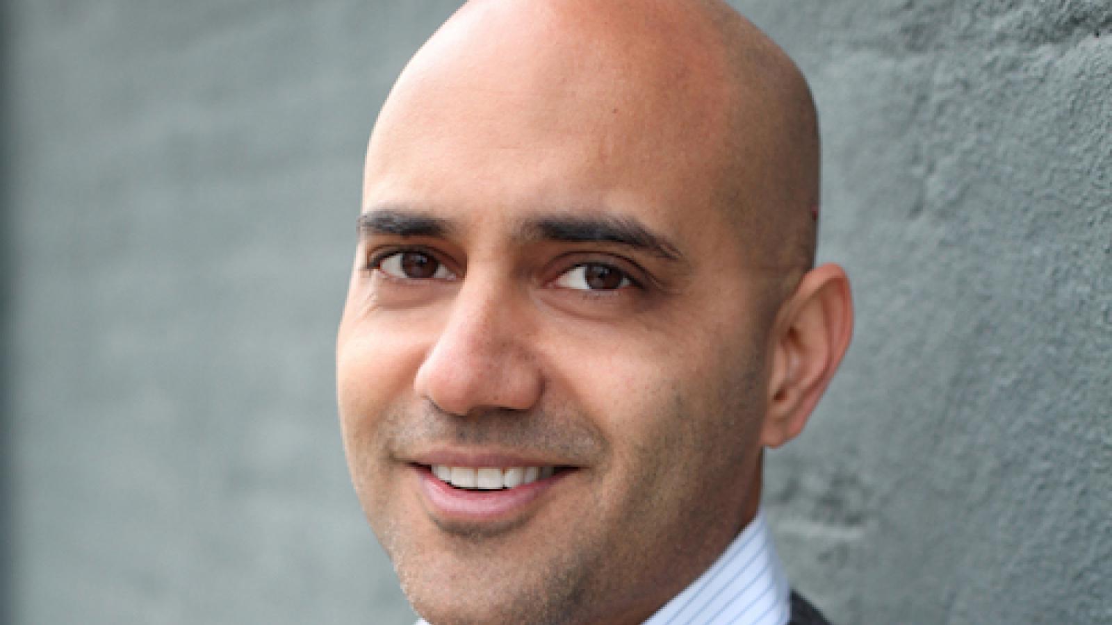 headshot of playwright Ayad Akhtar