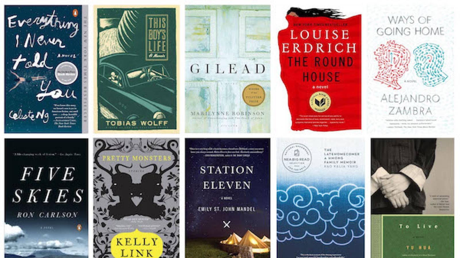 a collage of book covers from several titles in the Big Read library