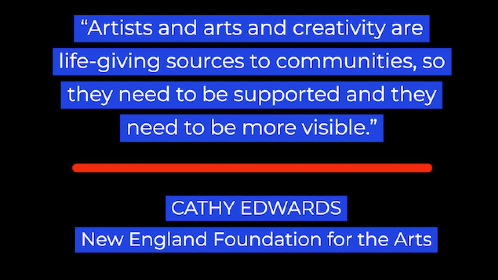 graphic treatment of Cathy Edwards quote
