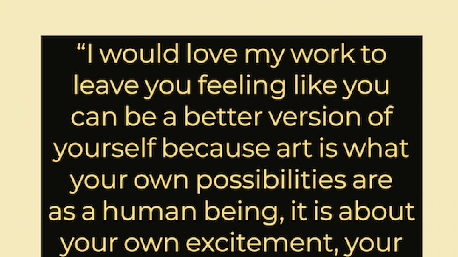 designed version of quote by Dennis Osadebe