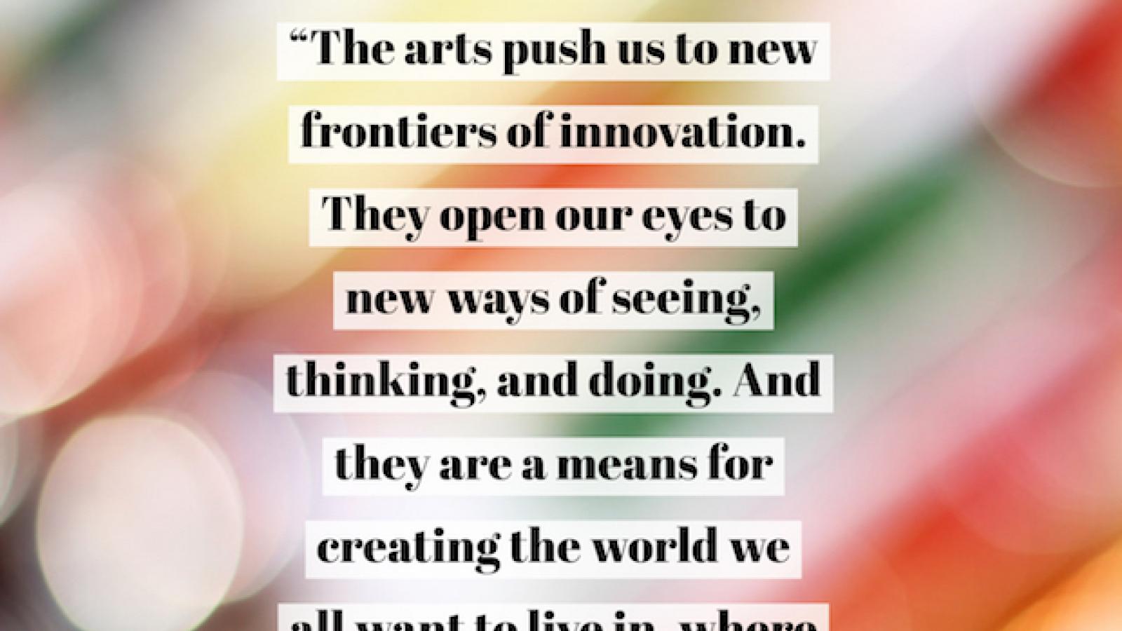 Quote by Jane Chu on blurred multicolor background
