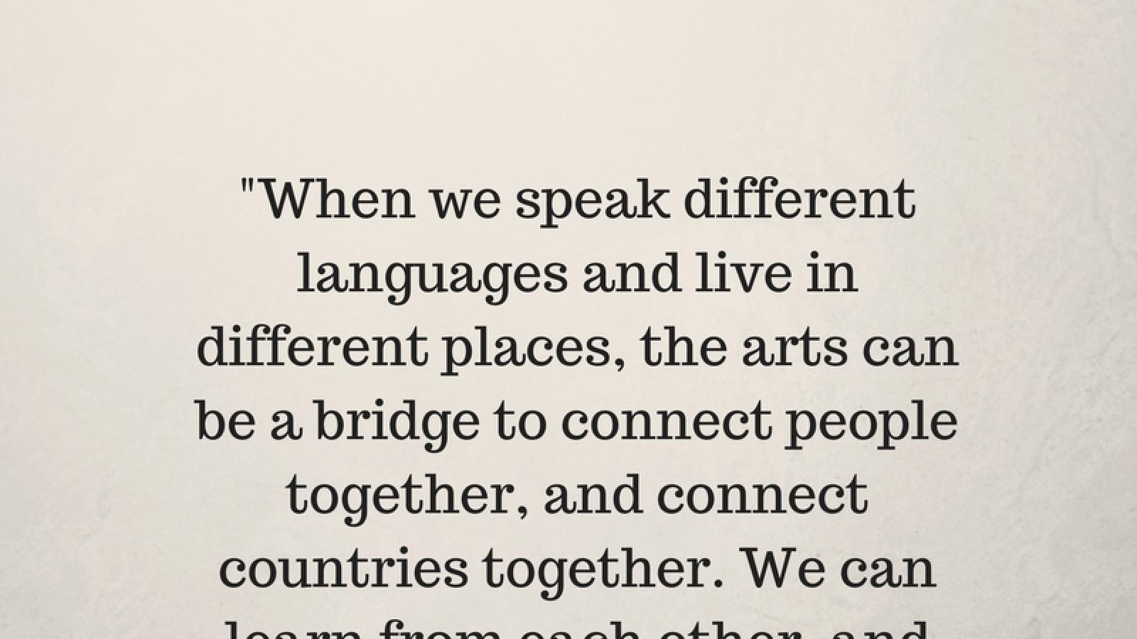 Quote by NEA Chairman Jane Chu